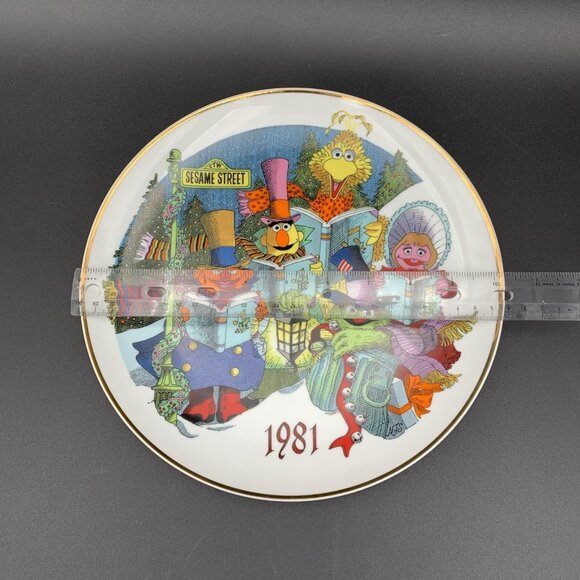 Sesame Street Muppets Collectible Plate 1981 Limited Edition Gorham Fine China - Picture 3 of 3